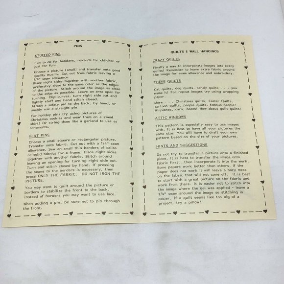 Vintage Jupiter Pictures To Fabric Transfer Gel Idea Booklet Craft Personalize - Picture 8 of 9